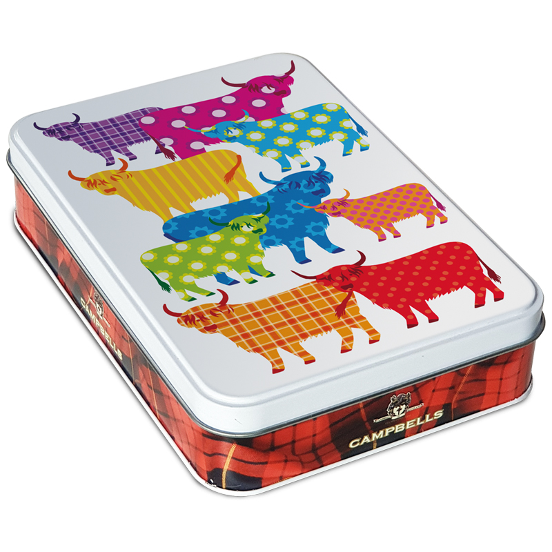 150g Highland Cow Tin (Assorted Shapes Shortbread) (Assorted Shapes Shortbread)