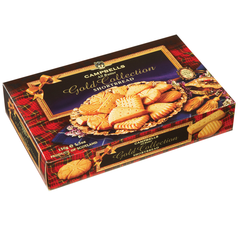 150g Gold Collection (assorted shapes shortbread)
