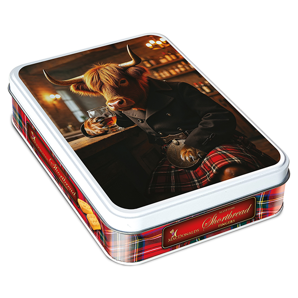 200g Cow with Whisky Tin (Shortbread Fingers)